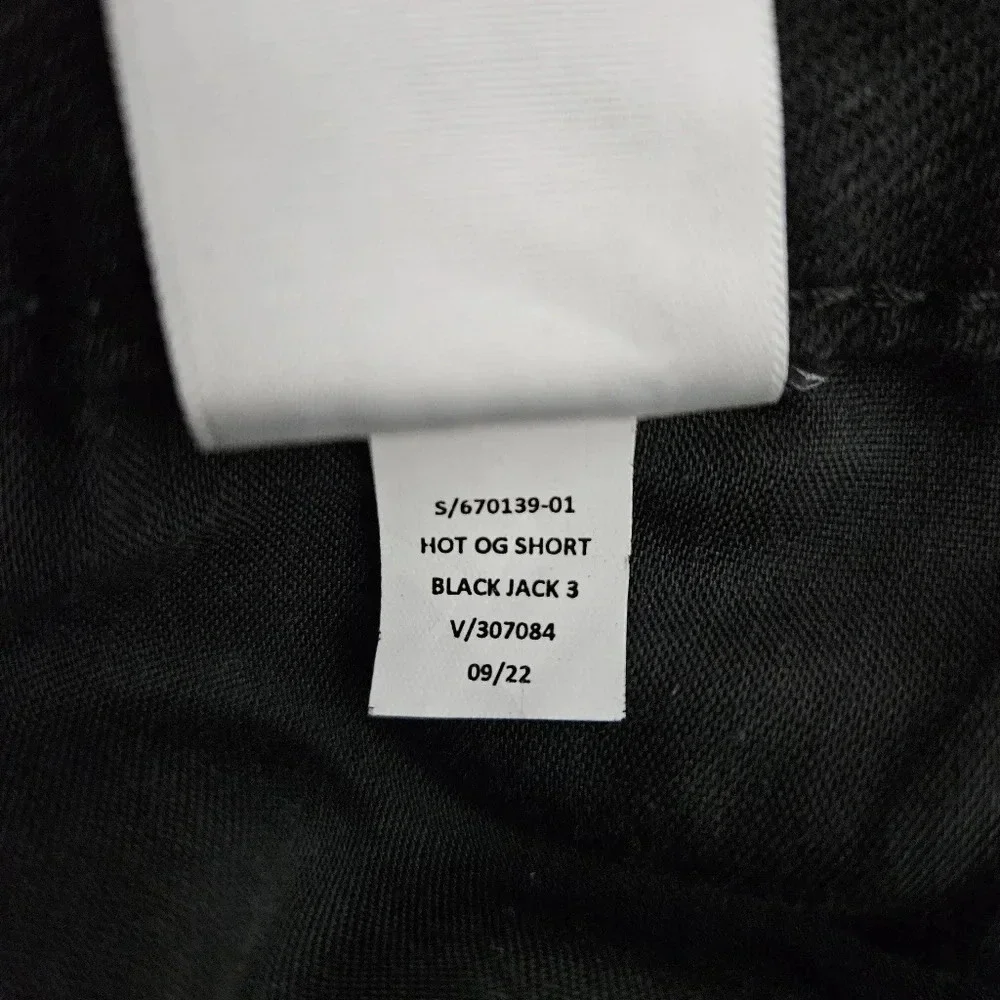 Old Navy OG Straight Denim Shorts Black Jack High Rise Rolled Cuffed - Picture 6 of 6